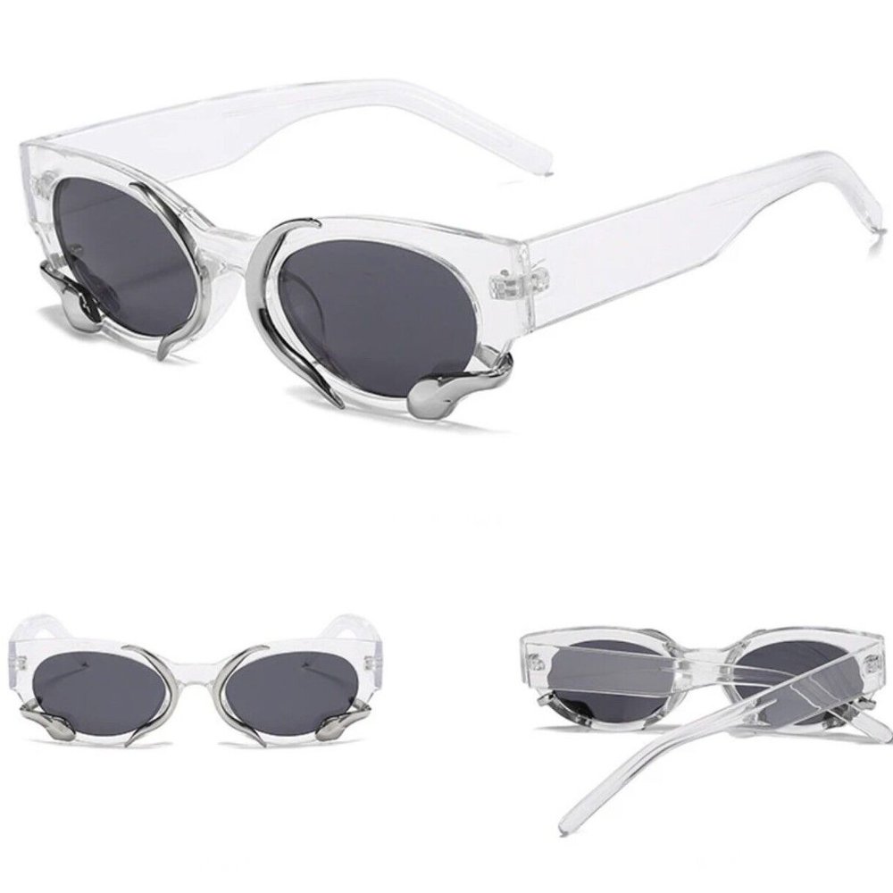 Luxury Cat Eye Sunglasses Women Brand Designer Fashion Small Frame Sun Glasses - Picture 4 of 9